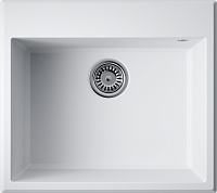 Omoikiri Tedori 57-WH Кухонная мойка Tetogranit 57x51 см, цвет: белый 4993983