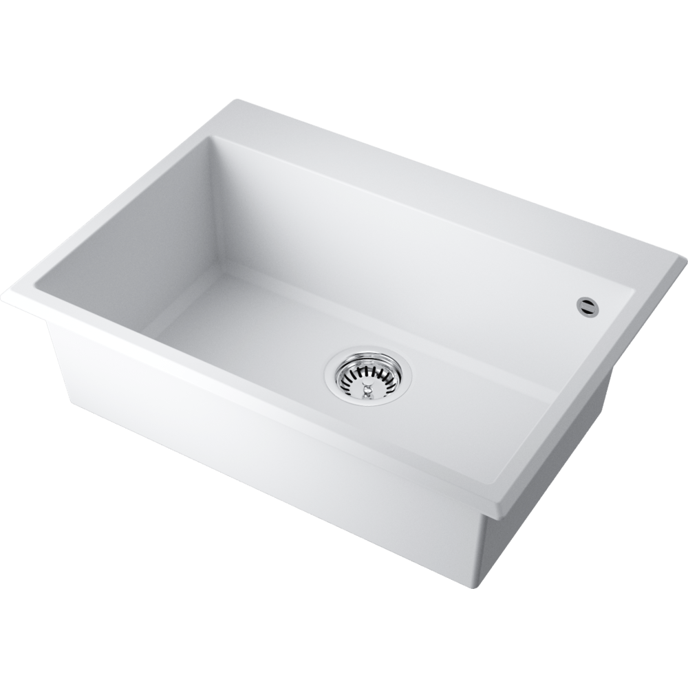 Omoikiri Tedori 68-WH Кухонная мойка Tetogranit 68x50 см, цвет: белый 4993967