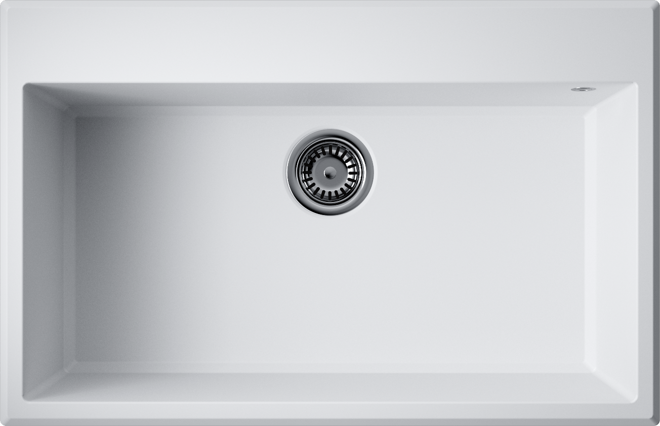 Omoikiri Tedori 79-WH Кухонная мойка Tetogranit 79x51 см, цвет: белый 4993951