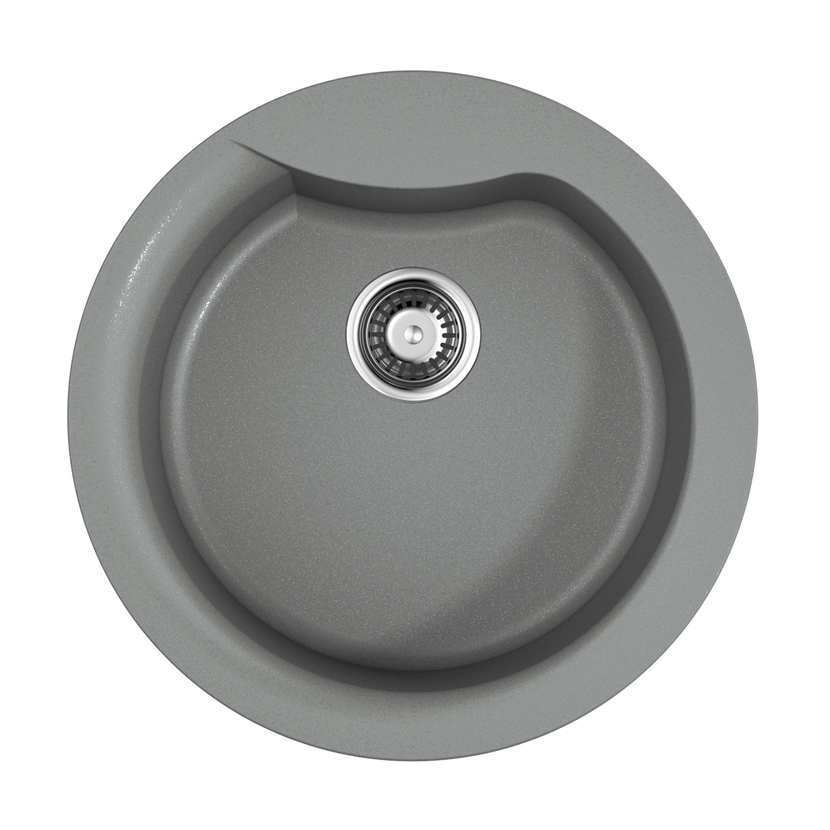 Omoikiri Yasugata 48R-GR Кухонная мойка Tetogranit 48,5x48,5 см, цвет: leningrad grey 4993547