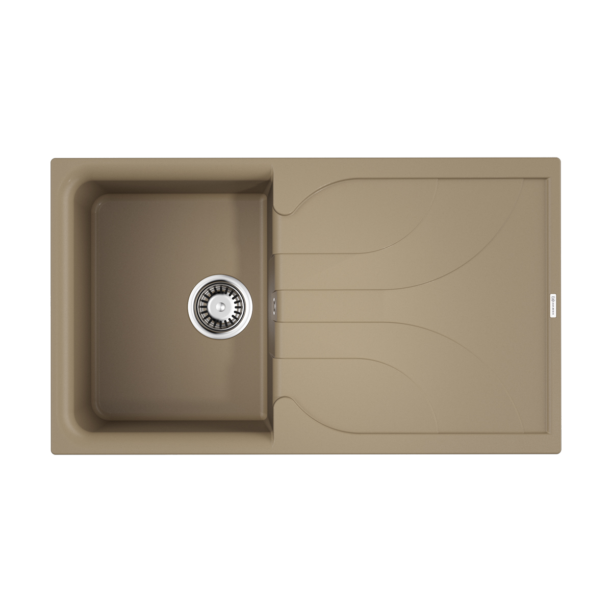 Omoikiri Yasugata 86-CH Кухонная мойка Tetogranit 86x50 см, цвет: шампань 4993873