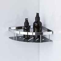 Am.Pm Sense L Полка подвесная 30 см, угловая, цвет: хром глянцевый A7454100