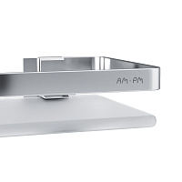 Am.Pm Sense L Полка стеклянная 32x13 см, подвесная, стекло матовое, цвет: серебро A7455100