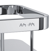 Am.Pm Sense L Полка подвесная 34,5 см, двухъярусная, цвет: хром глянцевый A7453200