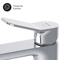 Am.Pm X-Joy Смеситель для раковины на 1 отверстие, без д/к, длина излива 10 см, цвет: хром глянцевый F85A02100