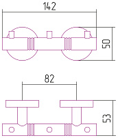 Сунержа Каньон Вешалка подвесная 14,2 см, 3 крючка, цвет: золото 03-3000-1003