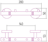 Сунержа Каньон Вешалка подвесная 20 см, 4 крючка, цвет: золото 03-3000-1004