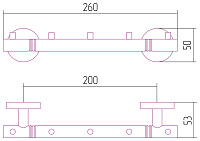 Сунержа Каньон Вешалка подвесная 26 см, 5 крючков, цвет: золото 03-3000-1005