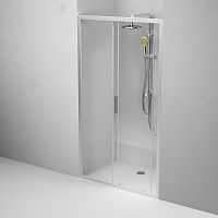 Am.Pm Gem Дверь душевая 110х195, стекло прозрачное, цвет: хром матовый W90G-110-1-195MT
