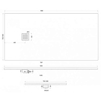 Cielo Infinito Душевой поддон 70x180xh3 см, прямоугольный, цвет: Basalto PD370180BA