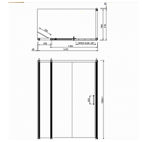 Burlington Britton Душевая дверь 120х195h см, цвет профиля хром глянцевый/ цвет стекла прозрачное C7S