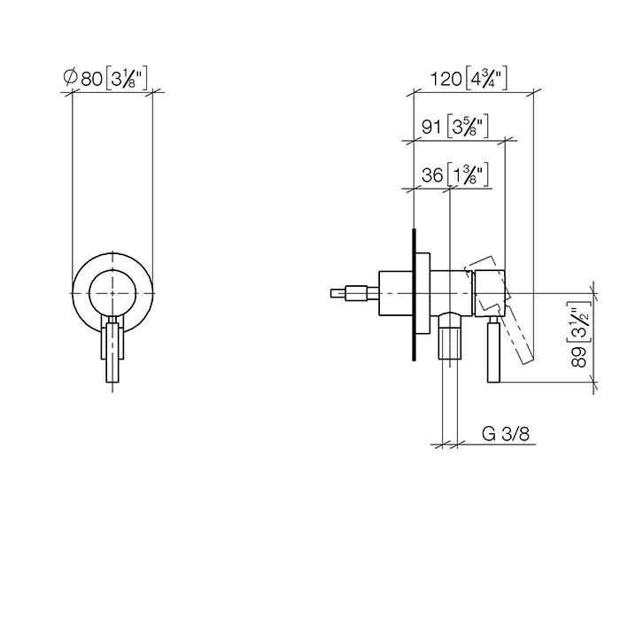 Dornbracht Meta Смеситель для душа, встраиваемый, цвет: хром 36045660-00