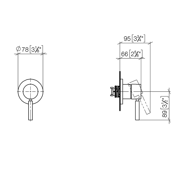 Dornbracht Meta Смеситель для душа, встраиваемый, цвет: хром 36060660-00