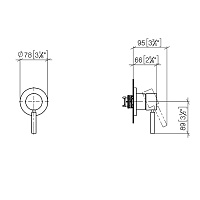 Dornbracht Meta Смеситель для душа, встраиваемый, цвет: хром 36060660-00