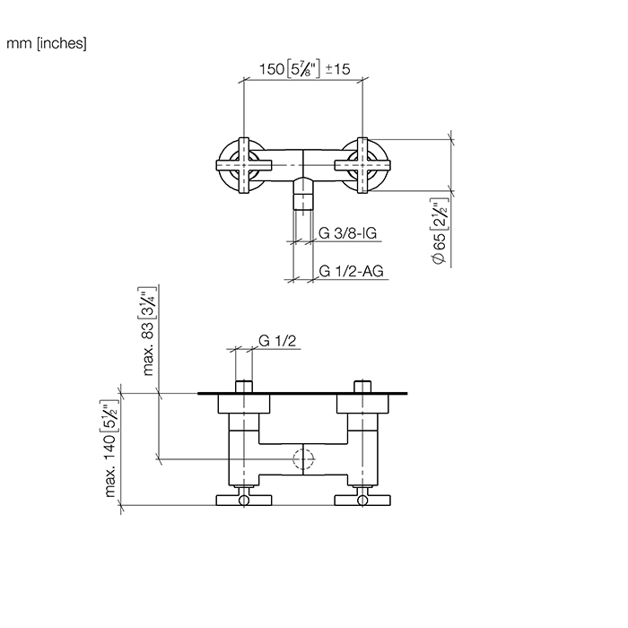 Dornbracht Tara Смеситель для душа, настенный, цвет: хром 26100892-00