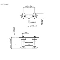 Dornbracht Tara Смеситель для душа, настенный, цвет: хром 26100892-00