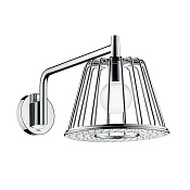 Axor Lamp Shower Верхний душ 27 см, 1 вид струи, с подсветкой, кронштейн настенный 38 см, цвет: хром 26031000