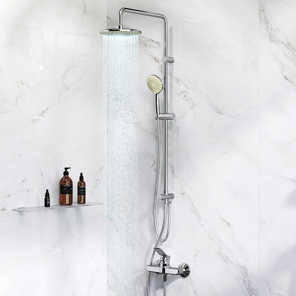 Am.Pm X-Joy Душевая стойка с верхним душем, цвет: хром F40885A24