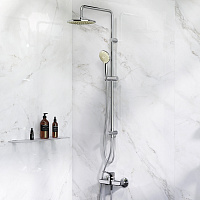 Am.Pm X-Joy Душевая стойка с верхним душем, цвет: хром F40885A24