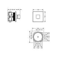 Jorger Empire II Термостат для душа скрытого монтажа, цвет: хром 626.40.460.000