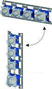 Paffoni Modular Box Встраиваемая часть термостата для MDE019.., 3 выхода, цвет: черный мат. MDBOX019