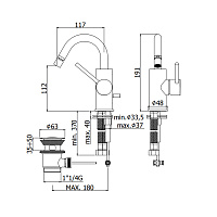 Paffoni Light Смеситель для биде на 1 отверстие, цвет: черный матовый LIG138NO