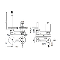 Paffoni Stick Смеситель для раковины, встраиваемый, цвет: Steel Looking SK104ST70