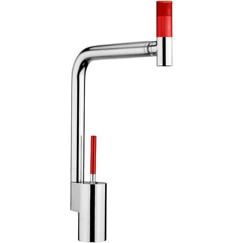 Webert Kitchen 360° Смеситель для кухни, цвет: хром/красный TS920302784
