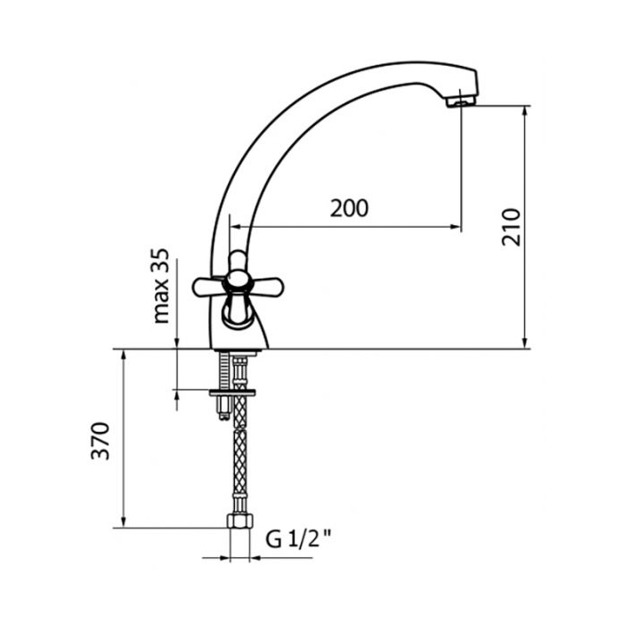 Webert Armony Смеситель для раковины, цвет: хром AM780302015