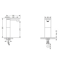 Jorger Plateau Смеситель для раковины, с декором, цвет: turquoise/хром 630.10.332.810