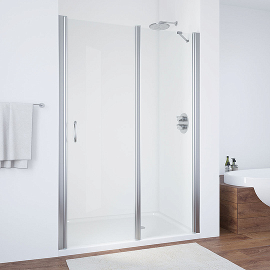 Vegas Glass Душевая дверь в нишу 130x189h см, проф. хром стекло 6мм прозр. EP-F-1 130 08 01 R