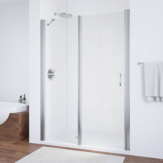 Vegas Glass Душевая дверь в нишу 150x189h см, проф. хром стекло 6мм прозр. EP-F-1 150 08 01 L