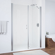 Vegas Glass Душевая дверь в нишу 165x189h см, проф. хром стекло 6мм прозр. EP-F-2 165 08 01 L