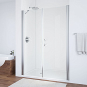 Vegas Glass Душевая дверь в нишу 165x189h см, проф. хром стекло 6мм прозр. EP-F-2 165 08 01 R