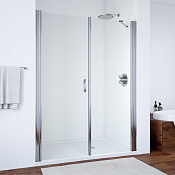 Vegas Glass Душевая дверь в нишу 170x189h см, проф. хром стекло 6мм прозр. EP-F-2 170 08 01 L