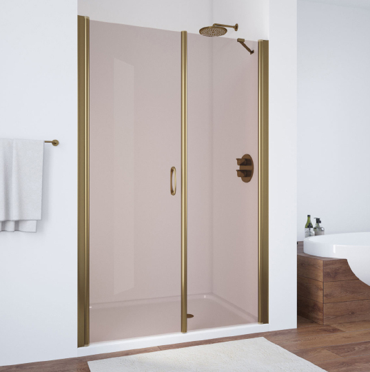 Vegas Glass Душевая дверь в нишу 120x189h см, проф. бронза стекло 6мм бронза EP-F-2 120 05 05 L