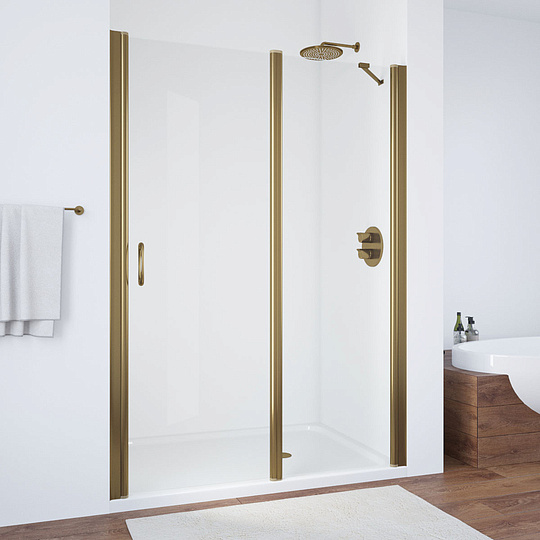 Vegas Glass Душевая дверь в нишу 150x189h см, проф. бронза стекло 6мм прозр. EP-F-1 150 05 01 R
