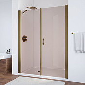 Vegas Glass Душевая дверь в нишу 180x189h см, проф. бронза стекло 6мм бронза EP-F-2 180 05 05 R