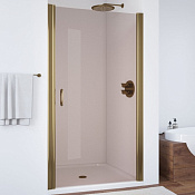 Vegas Glass Душевая дверь в нишу 92.5x189h см, проф. бронза стекло 6мм бронза EP 90 05 05