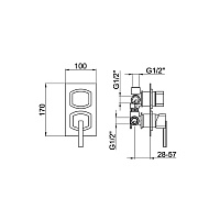 Webert Azeta Смеситель для ванны, цвет: хром AZ880601015
