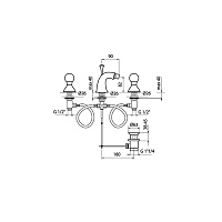 Webert Karenina Смеситель для биде, цвет: хром/кристаллы Swarovski KA710202015