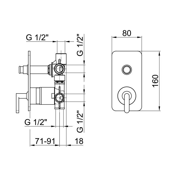 Webert Living Смеситель для ванны, цвет: хром LV860101015
