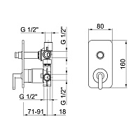 Webert Living Смеситель для ванны, цвет: хром LV860101015