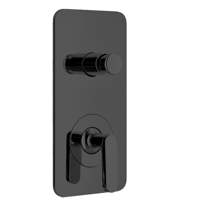 Webert Living Встраиваемый смеситель для ванны, цвет: черный матовый LV860101560