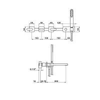 Webert Living Смеситель для ванны, цвет: хром LV720901015