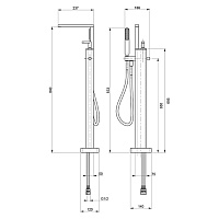 Webert Living Смеситель для ванны, цвет: хром LV851101015