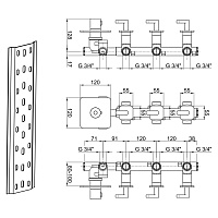 Webert Living Смеситель для душа, термостатический, цвет: черный матовый LV971502560