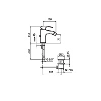Webert Kimono Смеситель для биде, цвет: хром KI840102015