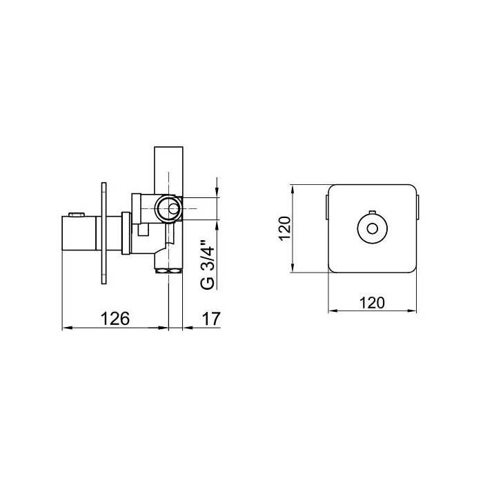 Webert Living Смеситель для душа, цвет: хром LV972101015