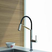 Webert Kitchen Oblique Pro Смеситель для кухни, цвет: хром/черный OB920602015